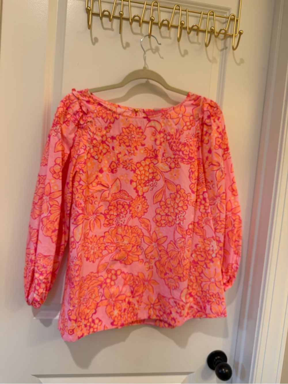 Lilly Pulitzer Pink and Orange Floral Top
